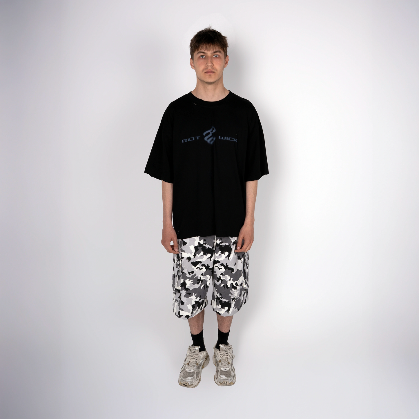 BLACK CAMO SHORTS