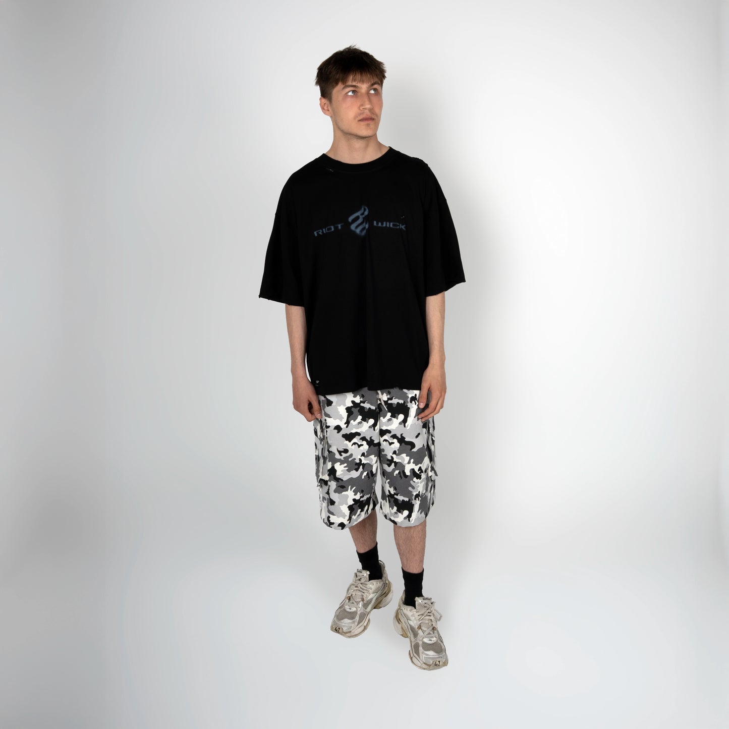 BLACK CAMO SHORTS