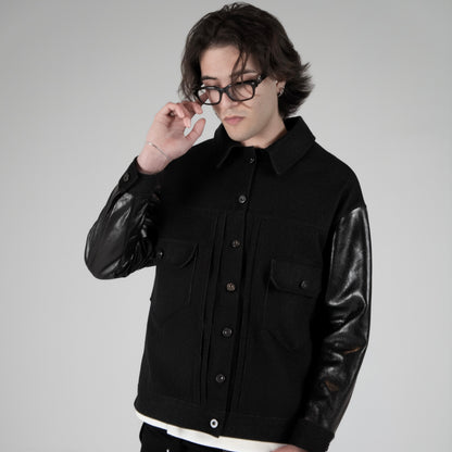 HYBRIT LEATHER JACKET